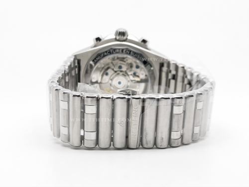 Chronomat B01 V2 SS/SS Blk/Silv/Stk TF Asia 7750