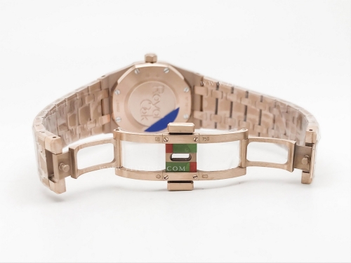 Royal Oak Ladies 67650OR RG/RG Wht/Stk ZF Sw Qtz