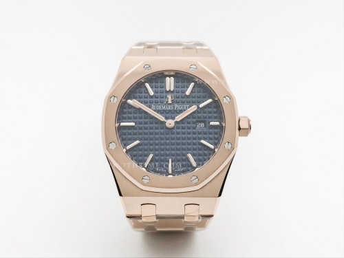 Royal Oak Ladies 67650OR RG/RG Blue/Stk ZF Sw Qtz