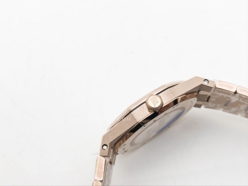 Royal Oak Ladies 67650OR RG/RG Blue/Stk ZF Sw Qtz