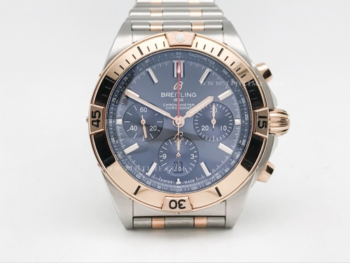 Chronomat B01 V2 RG/SS Blue/Stk TF Asia 7750