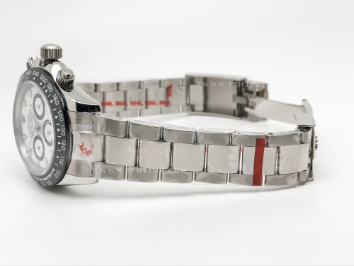 Daytona 126509 CER SS/SS Wht/Blk/Stk GDF A3836