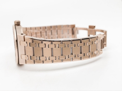 Royal Oak Ladies 67651OR Dia RG/RG Blue/Stk ZF Sw Qtz