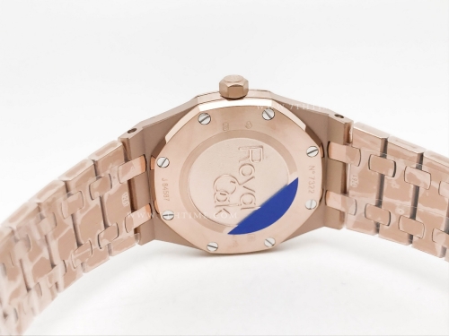 Royal Oak Ladies 67651OR Dia RG/RG Blue/Stk ZF Sw Qtz