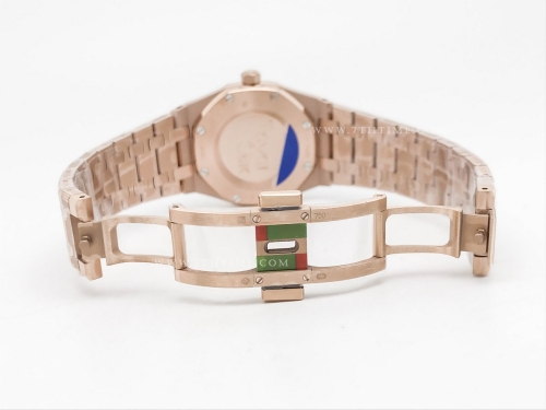 Royal Oak Ladies 67651OR Dia RG/RG Brn/Stk ZF Sw Qtz