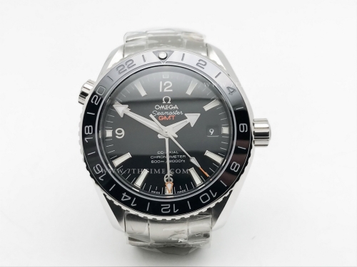 Planet Ocean 600M GMT Blk SS/SS Black BLS A8906