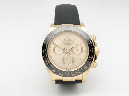 Daytona 116518 904L YG/RU Gold/Stk Clean A4130