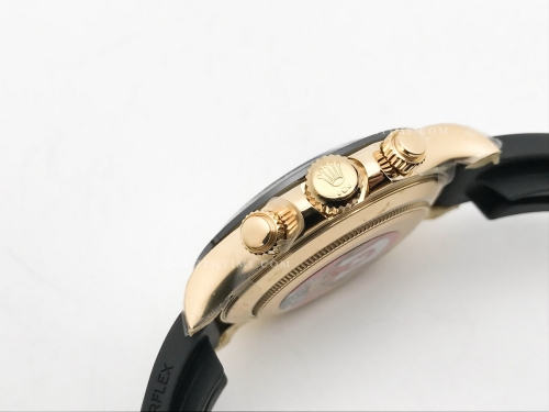 Daytona 116518 904L YG/RU Gold/Stk Clean A4130