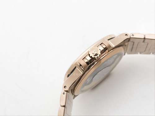 Nautilus Ladies 7118 35mm Dia RG/RG Wht/Stk PPF A324