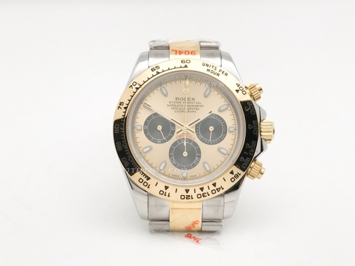 Daytona 116523 YG/SS Gold/Blk/Stk GDF A3836