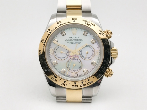 Daytona 116523 YG/SS M-Wht/Dia GDF A3836