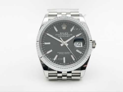 DJ 36mm Jub Flt 904L SS/SS Blk/Stk AR+ VR3235