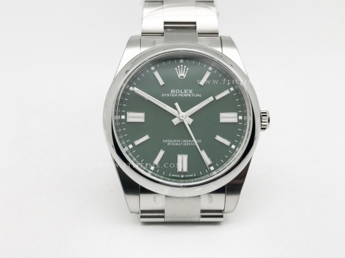 Oyster Pert 41mm 124300 Oys SS/SS Green Clean VR3230