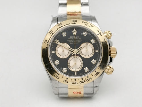 Daytona 126503 YG/SS Blk/Gold/Dia 904L GMF GM4131