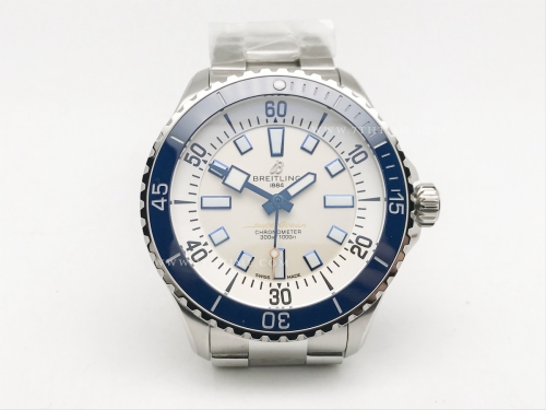 Superocean 44mm Blue SS/SS White TF Asia 2824