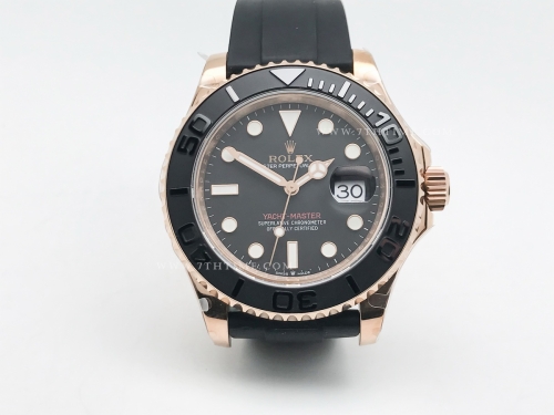 YachtMaster 126655 40mm RG/RU Blk BPF VR3135