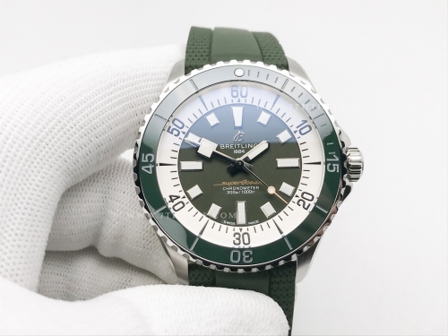 Superocean 44mm Grn SS/RU Green TF Asia 2824