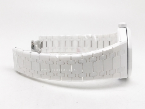 Royal Oak 41mm 15500 Wht CER/CER Silv APSF A4302