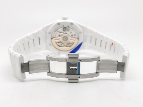 Royal Oak 41mm 15500 Wht CER/CER Silv APSF A4302