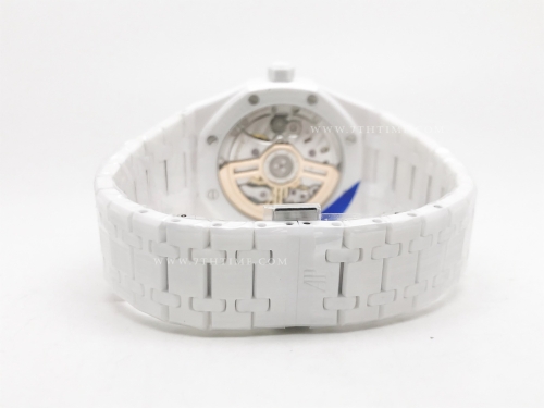 Royal Oak 41mm 15500 Wht CER/CER Silv APSF A4302