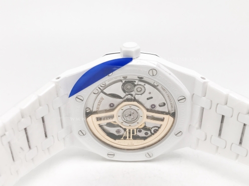 Royal Oak 41mm 15500 Wht CER/CER Blk APSF A4302