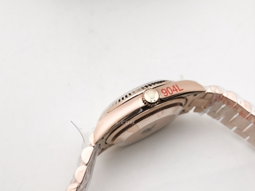 DayDate 36mm 128235 Wt 904L Flt RG/RG RG/Dia QF VR3255