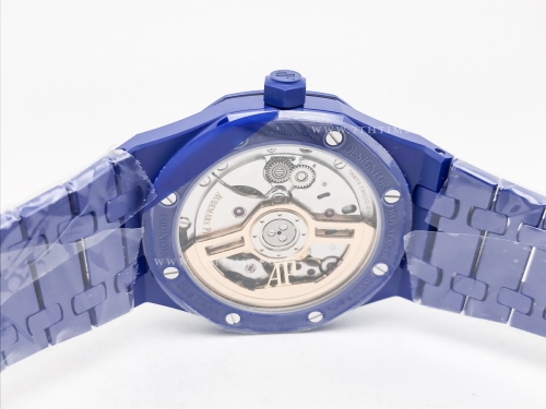 Royal Oak 41mm 15500 Blue CER/CER Silv APSF A4302