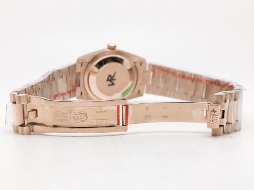 DayDate 36mm 128235 Wt 904L Flt RG/RG RG/Dia QF VR3255