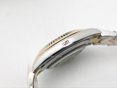 DJ2 41mm Oys Flt 904L YG/SS Gold-P/Stk Clean VR3235