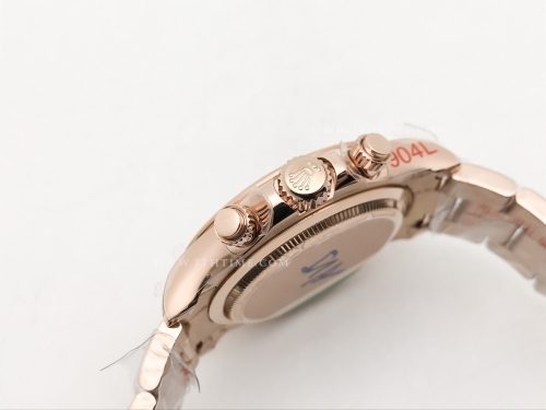 ROLDYT0641B - Daytona 126505 RG/RG Blk/Gold/Stk 904L GMF GM4131