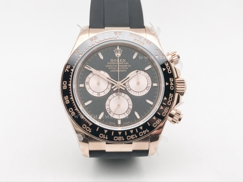 Daytona 126515LN RG/RU Blk/Stk 904L GMF GM4131