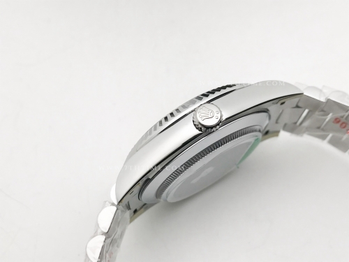 DayDate 40mm 228239 904L Flt Wt SS/SS S-Gry/Stk Noob A2836