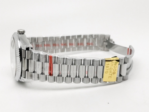 DayDate 40mm 228239 904L Flt Wt SS/SS I-Blu/Dia Noob A2836