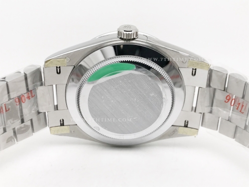 DayDate 40mm 228239 904L Flt Wt SS/SS Blk/Dia Noob A2836