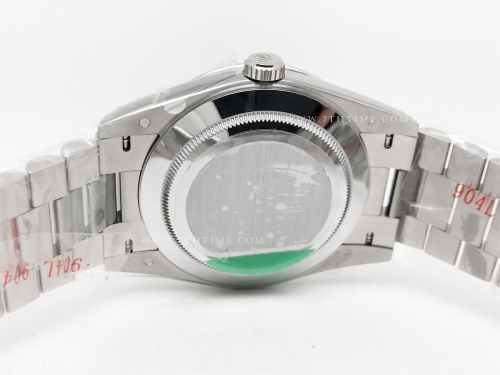 DayDate 40mm 904L Flt Wt SS/SS Blue/Rm Noob A2836