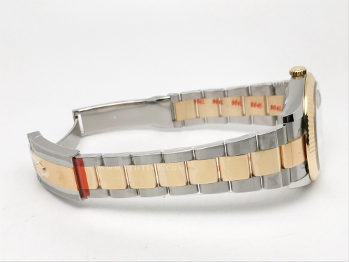 DJ2 41mm Oys Flt 904L YG/SS Gold/Stk Clean VR3235