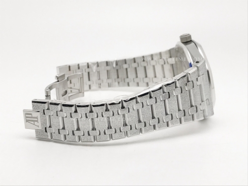 Royal Oak 15410 Frosted SS/SS White APSF A3120