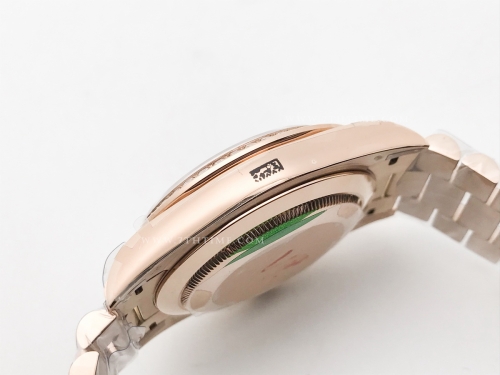 DayDate 40mm Flt Dia RG/RG Blue/Dia BPF VR3255