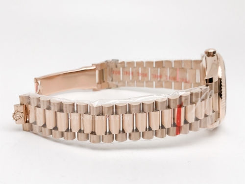 DayDate 228235 40mm 904L Flt Wt RG/RG Brn/Stk Noob A2836