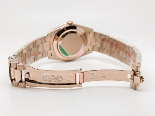 DayDate 228235 40mm 904L Flt Wt RG/RG Brn/Stk Noob A2836