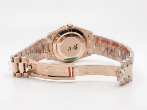 DayDate 40mm Flt Dia RG/RG Blue/Dia GMF A2836