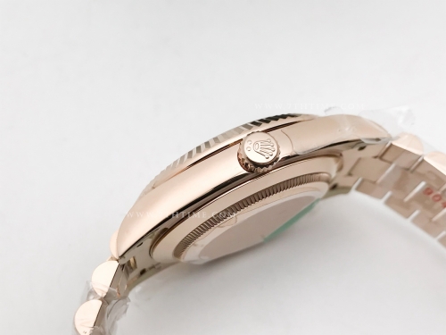 DayDate 228235 40mm 904L Flt Wt RG/RG M-Wht/Dia Noob A2836