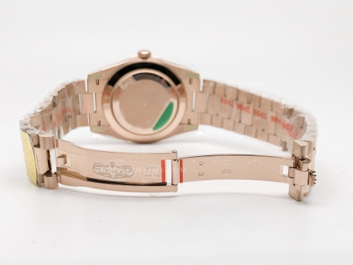 DayDate 228235 40mm 904L Flt Wt RG/RG M-Wht/Dia Noob A2836