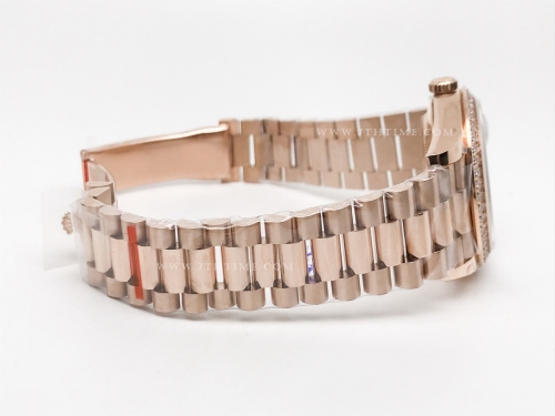 DayDate 40mm Flt Dia RG/RG Blue/Dia BPF A2836