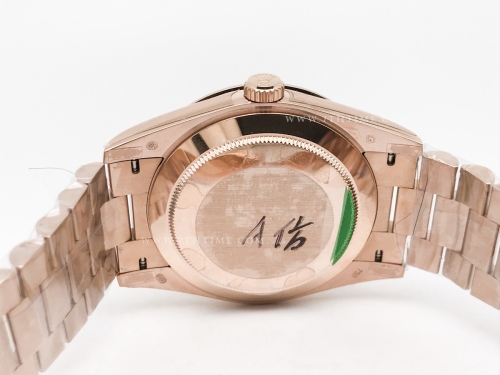 DayDate 40mm Flt Dia RG/RG Blue/Dia BPF A2836