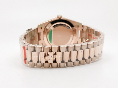 DayDate 228235 40mm 904L Flt Wt RG/RG Brn/Dia Noob A2836