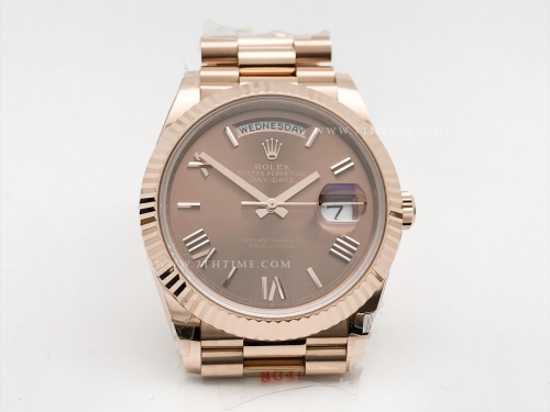 DayDate 228235 40mm 904L Flt Wt RG/RG Brn/Rm Noob A2836