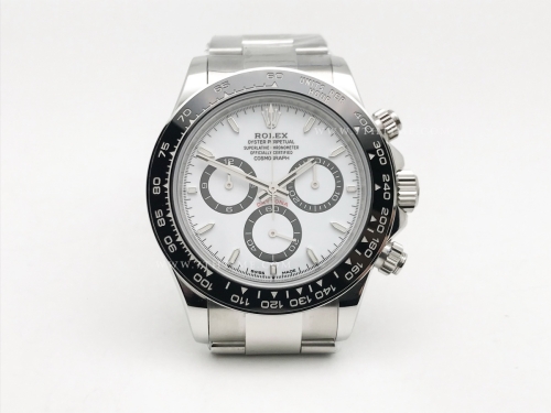 Daytona 126500 CER SS/SS Wht/Stk ESF A4131