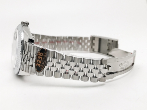 DJ2 126334 41mm Jub Flt 904L SS/SS Grey/Stk JQF VR3235