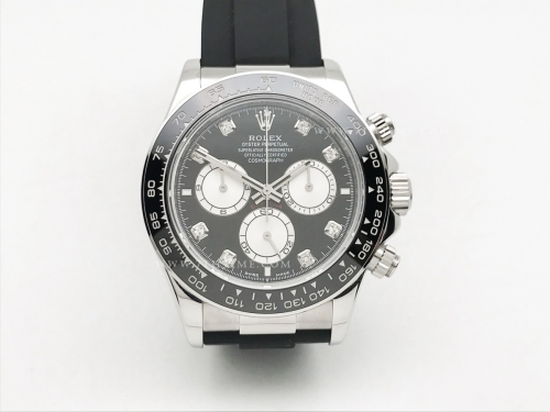 Daytona 126519 CER SS/RU Blk/Wht/Dia ESF A4131